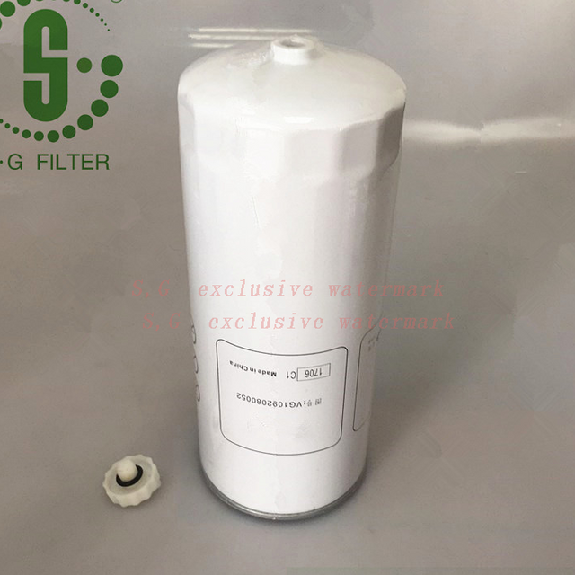 Air compressor oil filter cartridge oil lattice VG1092080052 SN 25188 high-quality filter cartridge maintenance replacement parts