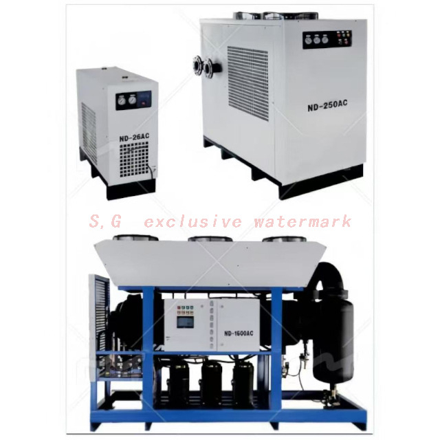 ND-AC Specifications of air-cooled high-temperature refrigerated dryer 