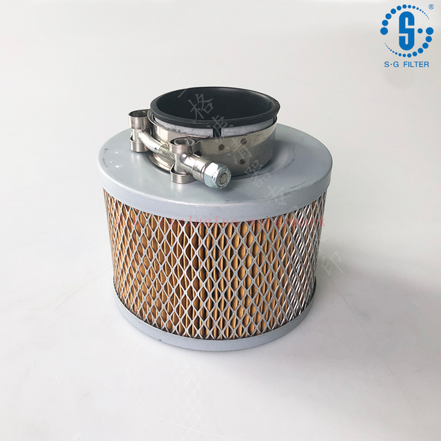 Air compressor air filter integrated iron cover air filter length 200 inner diameter width 78 flat height 120 high-quality filter element